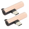 thumbnail image 2 of 2Pcs 2 in 1 TypeC to 3.5mm Audio Cable Charger Headset Adapter for Mobile Phones Tablets PCs Audio Cable Adapter TypeC Charger Adapter Audio Cable Charger Adapter TypeC Headset, 2 of 7
