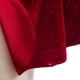 thumbnail image 2 of Capa de chal rojo para niña Vestido de primavera para niña Vestido a juego Vestido de banquete de terciopelo dorado, 2 of 5