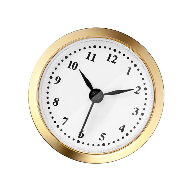 Round Desk Clock Insert Wall Desktop Clocks Clock Movement Bedroom Arabic Numeral