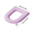 thumbnail image 2 of Soft Toilet Seat Cushion Universal Fit for All Toilets (Elongated & Round) - Thick EVA Foam, Washable, Non-Slip with Handle, Adhesive Back for Winter Comfort, 2 of 5