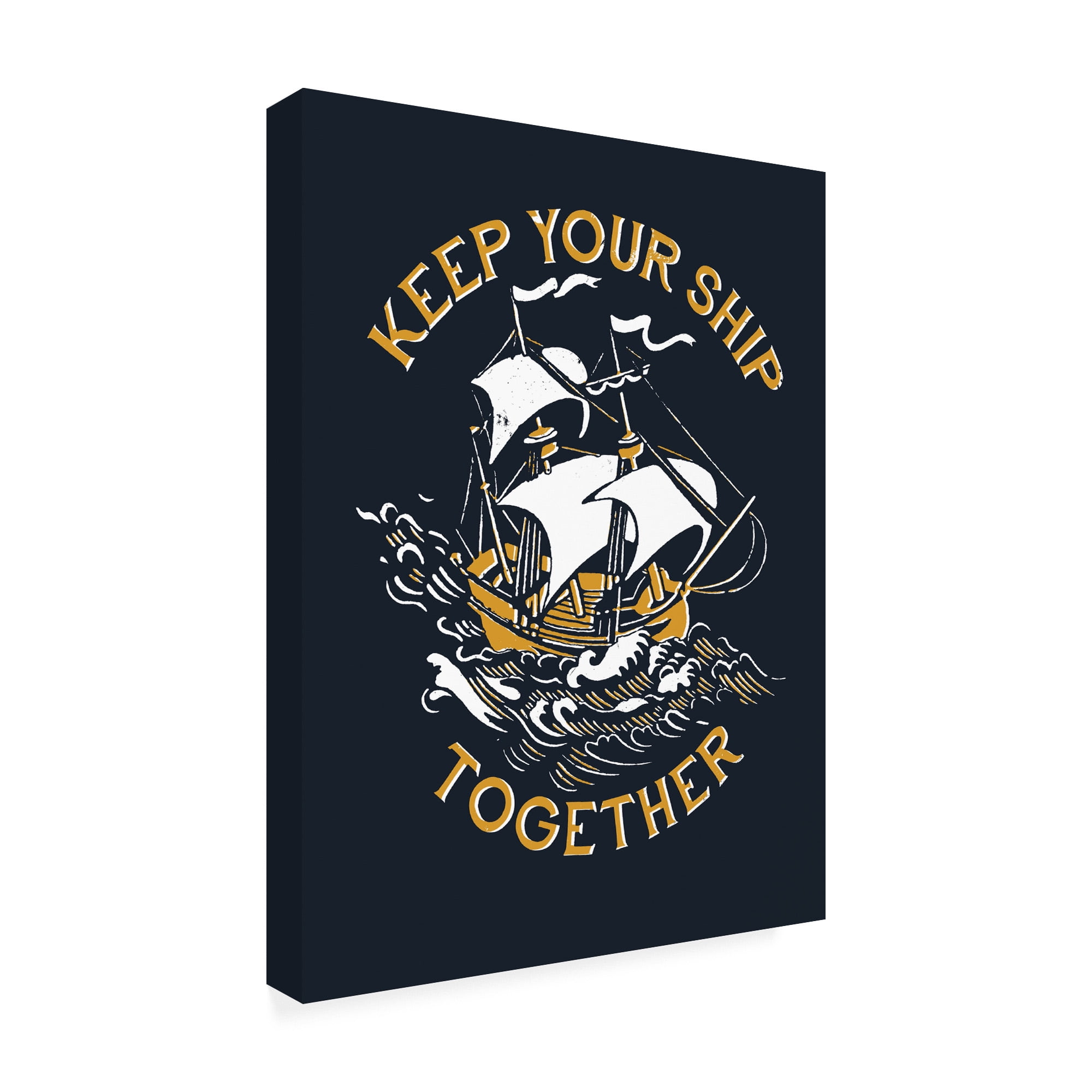 Trademark Fine Art 'Keep Your Ship Together' Canvas Art by Michael Buxton