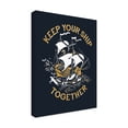 thumbnail image 2 of Trademark Fine Art 'Keep Your Ship Together' Canvas Art by Michael Buxton, 2 of 3