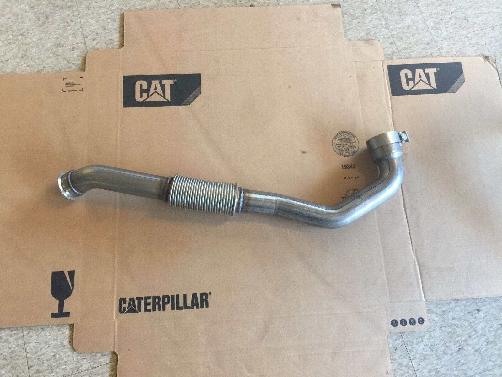 TUBE AS-EXHAUST 3851455 Caterpillar CAT 385-1455 PIPE GP-FLEXIBLE ...