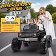 thumbnail image 5 of Chevrolet Cheyenne 24 Volt Ride on Toys with Remote, Ride on Truck for Big Kids, Joyracer Power Car Wheels with Bluetooth, Black, 5 of 12