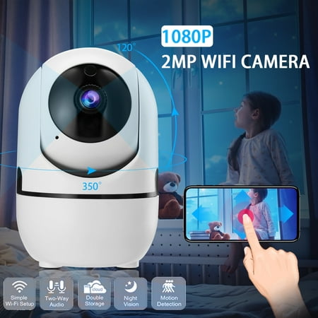 1080P/960P/360P Wifi Smart Home Security Camera Surveillance Indoor CCTV Night Vision HD Wireless Baby Monitor Motion Detection Fits Alexa Echo Support TF