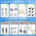 thumbnail image 4 of 2 Pairs Earring Lifters, Secure Earring Backs For Droopy Ears Adjustable Hypoallergenic For Heavy Earring, 4 of 5