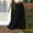 *Black, variant on Women's Elastic High Waist Tiered Flowy Maxi Skirt,Solid Casual A Line Long Swing Skirt Red,Women's Plus XXL