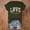 Army Green, variant on Womens T Shirts Graphic Graphic Print Short Sleeve Crewneck Tee Soft Comfortable Daily Wear Able Basic Apparel Ladies Tshirts Top