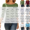 thumbnail image 3 of BUIGTTKLOP Womens 3/4 Length Sleeve Boat Neck Tops Casual Slim Fit T-Shirts Basic Tees Spring Summer Outfits Clothes, 3 of 8