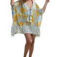 thumbnail image 3 of Resort-wear Tropical Fruit Cotton Banana Short Kaftan coverup tunic, 3 of 3