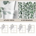 thumbnail image 5 of Green Eucalyptus Leaves Swag Valances for Windows, Kitchen Curtains 36 Inch Length 2 Panels Set, Summer Botanical Weeping Watercolor Short Curtains for Small Windows Rod Pocket Cafe Curtains 28"x36", 5 of 8