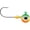 Green Tiger UV, variant on VMC Tungsten Moon Eye 1/8oz Round Ball Jighead Glow Black Wonderbread
