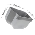 thumbnail image 2 of UPGRATOR 1Pcs Wall-Mounted Folding Waste Bin Rectangular Shape For Business Use Light Grey, 2 of 8