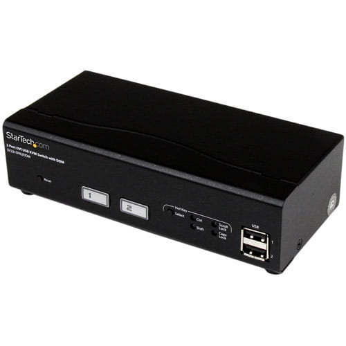 StarTech 2-Port USB DVI KVM Switch with DDM Fast Switching Technology and Cables by StarTech