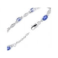 thumbnail image 4 of RYLOS Tennis Bracelet with 6x4MM Birthstone Gemstones & Diamonds Sterling Silver  - Adjustable to 7-8"  Blue Star Sapphire Jewelry for Women Friendship Bracelets, 4 of 8
