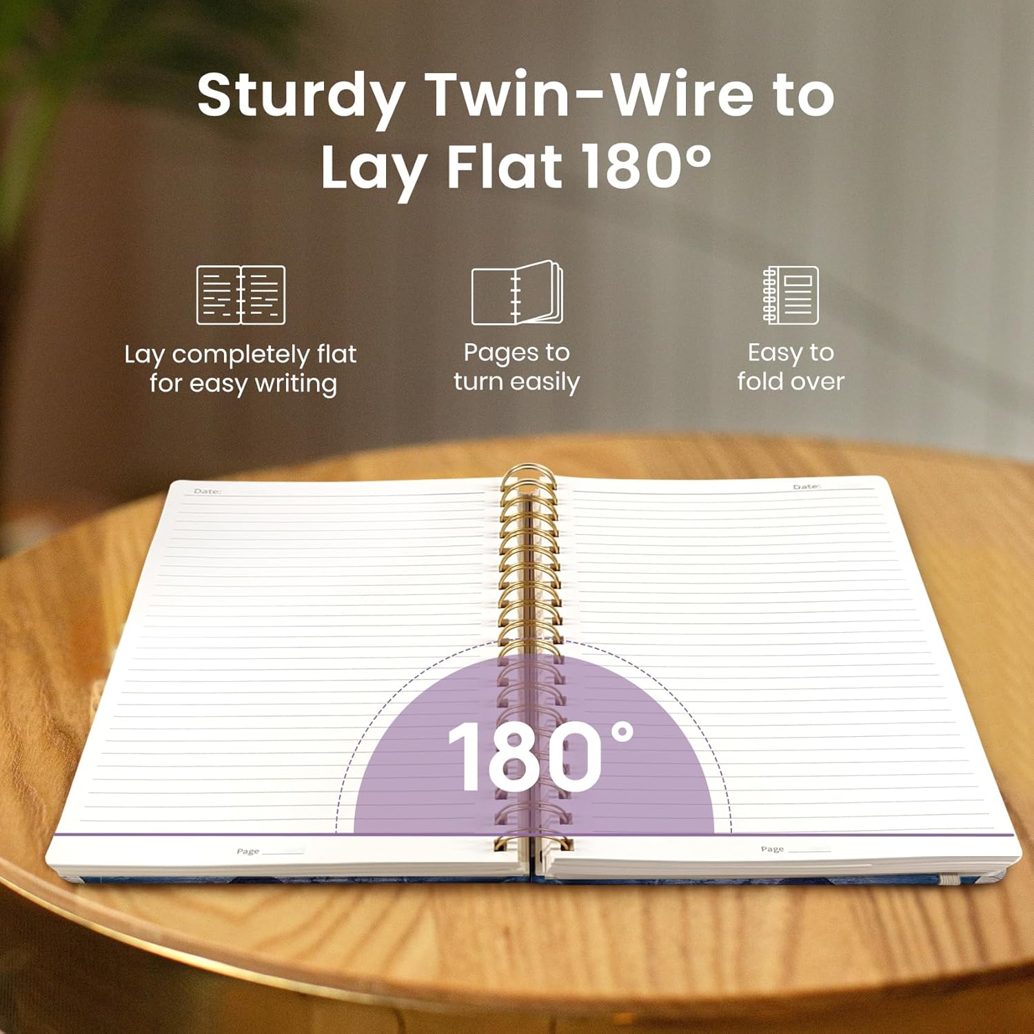 Ahot Notebook Journal for Work, 300 Pages Thick B5 (7.1"x10") College Ruled Journal for Women & Writing, Hardcover Notebook for Note Taking, Perfect for Office Home School, Distant Peak
