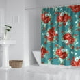 thumbnail image 2 of Pioneer Colorful Floral Shower Curtain for Bathroom Home Decor Bathtubs Waterproof Fabric Curtain with 12 Hooks 72x72in, 2 of 6
