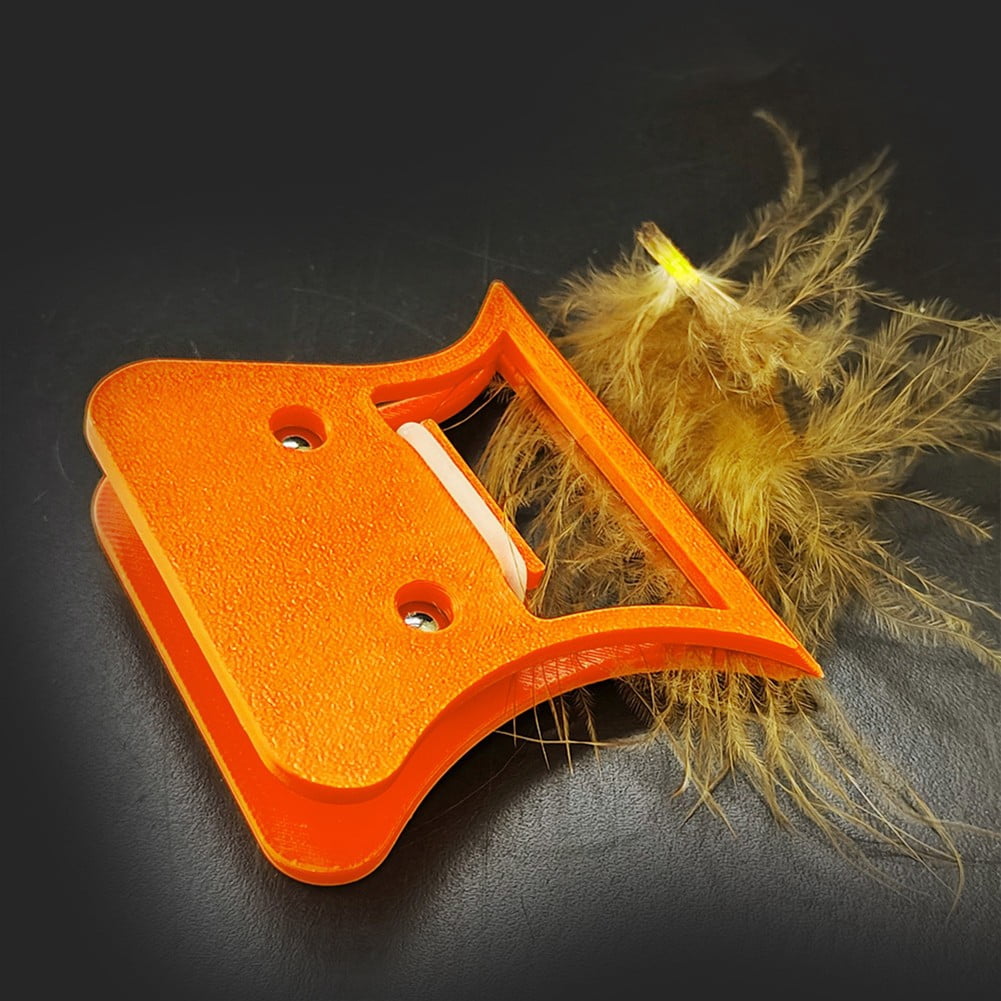 PASILI Fly Tying Feather Clip Feather Fold Block Hackle Holding Tool Fishing Benderclip
