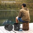 thumbnail image 4 of Tignapoo LEOFISHING 28299 EVA Round Fishing Bucket, 4.5L Capacity, 18x18cm, Available in Blue, Red, Black, 4 of 7