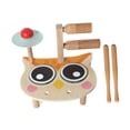 thumbnail image 3 of Lipstore Baby Music Drum Toy Musical Toy Motor Skill Wooden Percussion Instrument Wooden Music Instrument for Ages 12+ Month Years Old Owl, 3 of 8