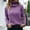 Purple, variant on DuoJiaJ Womens' Turtleneck Long Sleeve Knit Sweaters Fall Plus Size Tops Green L