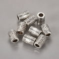 thumbnail image 2 of 20pc Tibetan Style Alloy Beads Lead Free & Nickel Free & Cadmium Free Column Antique Silver 7mm in diameter 10mm long hole: 4mm, 2 of 2