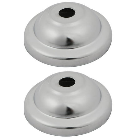 Chrome Chassis - Unique Bargains 2pcs Metal Retro Hemispherical Ceiling Plate Holder Disk Chassis Chrome Tone
