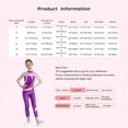 thumbnail image 7 of YiZYiF Kids Girls Long Sleeve Shiny Rhinestone Gymnastics Leotard Full Body Figure Skating Jumpsuit Purple 12, 7 of 7