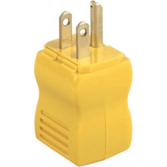 Legrand PS5965YCC20 Pass & Seymour Self-Hinged Straight-Blade Plug, 15-Amp, 125-Volt, Yellow - Quantity 1