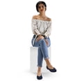 thumbnail image 3 of Rexoro Women's Flats Shoes Round Toe Breathable Knit Shoes Comfortable Slip on Casual Ballet Flats, 3 of 7