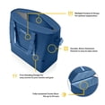 thumbnail image 3 of RTIC 2-in-1 Chillout Bag, Hybrid Cooler Bag with Cooler Compartment, Navy & Denim, 3 of 8