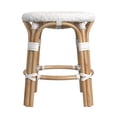 thumbnail image 4 of Taburete Butler Specialty Company Tobias Rattan redondo blanco, 4 of 6
