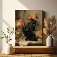 thumbnail image 6 of Blue Frog Gentleman With Hat Decorative Painting Canvas Art Print， Wall Decor for Living Room， Bedroom， Office， Study， Hallway, 6 of 8