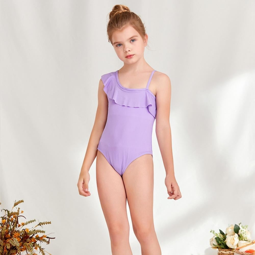 kids girls cameltoe GYRATEDREAM Kid Girls Ruffle Strap One Piece Swimsuit w/UPF 50+ Sun  Protection 8-14 Years - Walmart.com