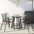 thumbnail image 2 of Cornelia Modern Dining Side Chair, Set of 4 - Transparent Black, 2 of 7