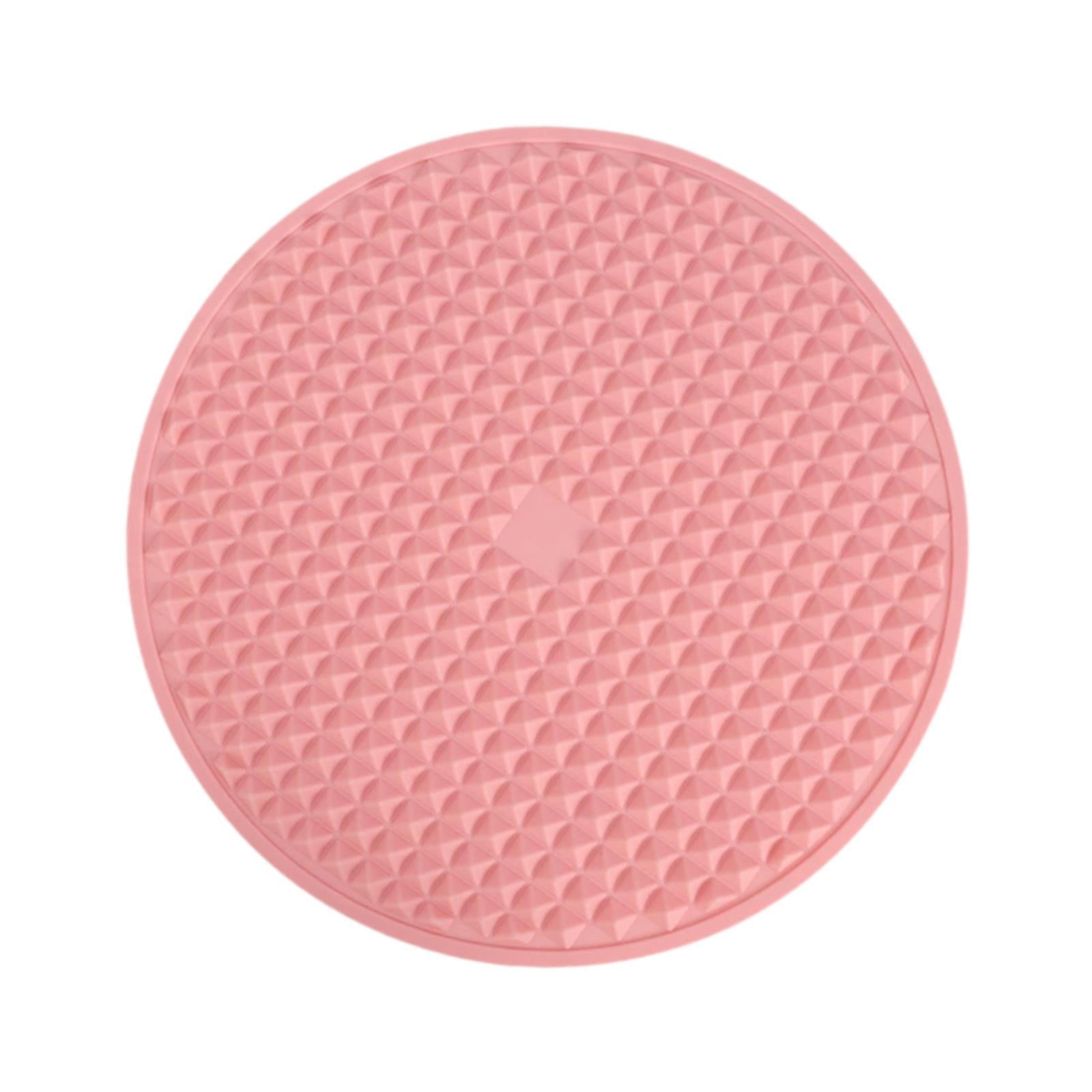 Serenable Acupressure Mat Foot Massage Folded Water Resistant Walk Massagers Massage Blanket for Household Living Room Office Travel Pink