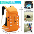 thumbnail image 2 of PACOLO Waterproof 40 L Backpacking Backpack, Orange, 2 of 7