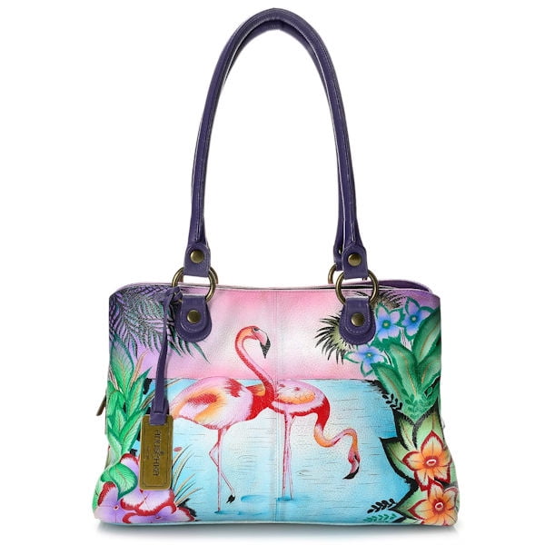 anuschka flamingo bag