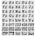 thumbnail image 1 of Juego de plantillas de letras bonitas BEMS-40 Uds. Compatible con niños - plantilla artística de plástico reutilizable, 1 of 4