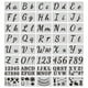 thumbnail image 1 of Juego de plantillas de letras bonitas BEMS-40 piezas Compatible con niños - Plantilla de arte de plástico reutilizable, 1 of 4
