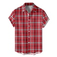 thumbnail image 4 of MDUKONU Chemise Classique pour Hommes Coupe Ajustée Légère Chemise à la Mode Rouge TG, 4 of 5