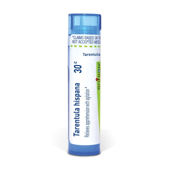 Boiron Tarentula Hispana 30C, Homeopathic Medicine for Apprehension With Agitation, 80 Pellets
