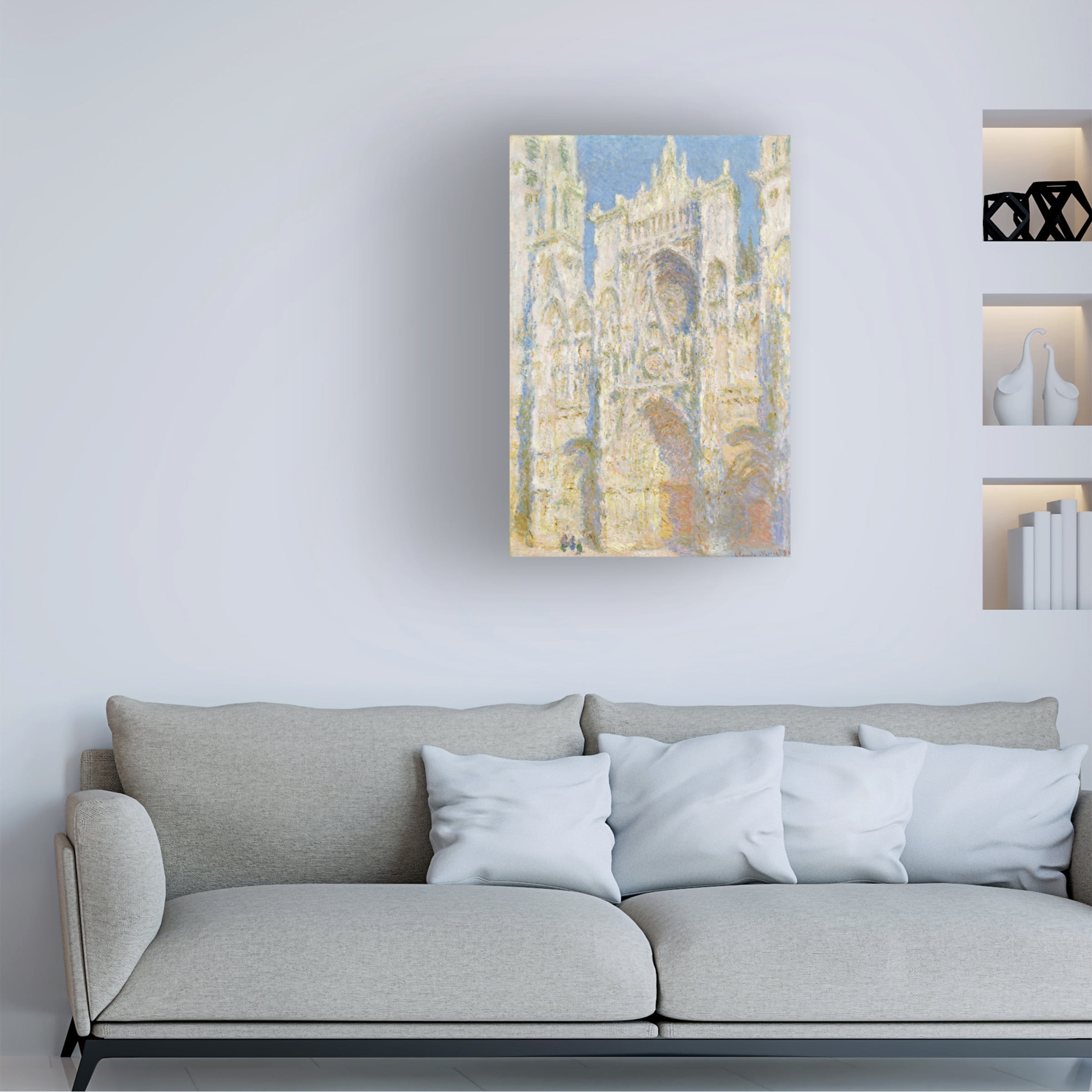 Monet 'Rouen Cathedral In Sunlight' Canvas Art