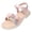 A22-Pink, variant on Toddler Girls Sandals Soft Rubber Flats Summer Flower Girl Cute and Sweet Shoes for Casual(Silver,12)