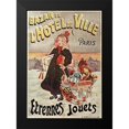 thumbnail image 2 of Vintage Apple Collection 14x18 Black Modern Framed Museum Art Print Titled - Bazar de Lâ€™Hotel de Ville, 2 of 5