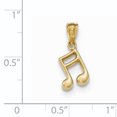 thumbnail image 2 of Pendentif Note de Musique en Or Jaune 14K Poli, 2 of 2