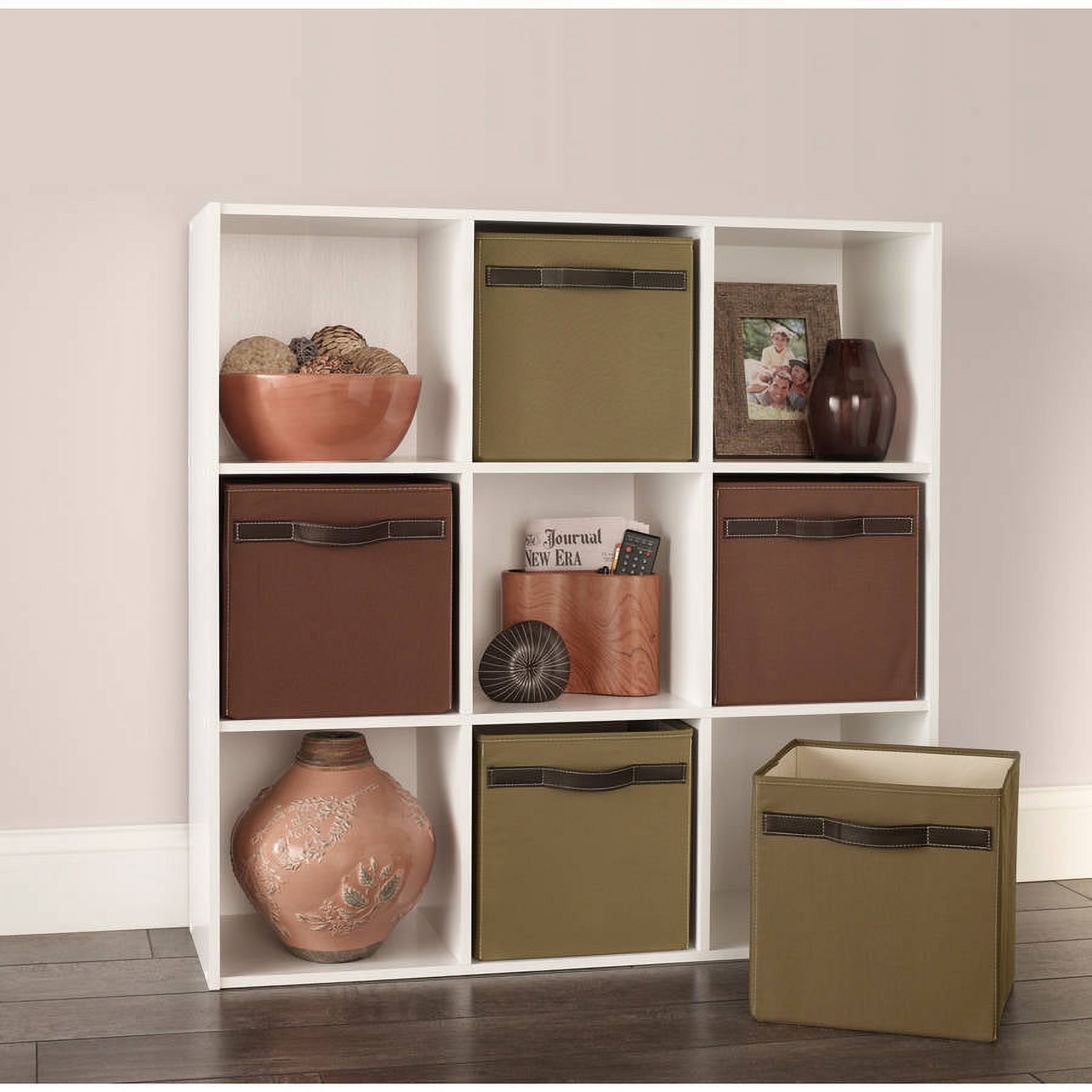 ClosetMaid 9 Cube Wood Stackable Bookcase Display Shelf Organizer, White - image 3 of 3