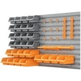 thumbnail image 1 of DURHAND 44PC Wall Mounted Storage Bins Parts Rack Kit with Pegboard Orange, 1 of 10