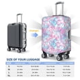 thumbnail image 3 of Cauagu Tie Dye Print Travel Luggage Cover,Travel Dust-proof Suitcase Cover Softside Suitcase Protector for 18-32inch,Not Included Suitcase, 3 of 8