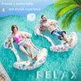 thumbnail image 4 of Tumbona inflable con diseño de flamencos Woifunu para piscina, 4 of 9
